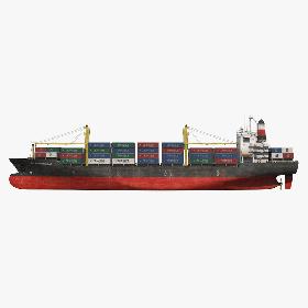 Manitowoc GRT8100 Rough Terrain Crane Rigged 3D model